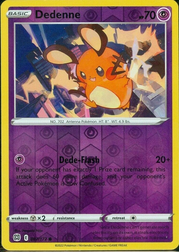 Pokemon Dedenne 067/172 SWSH09: Brilliant Stars Normal
