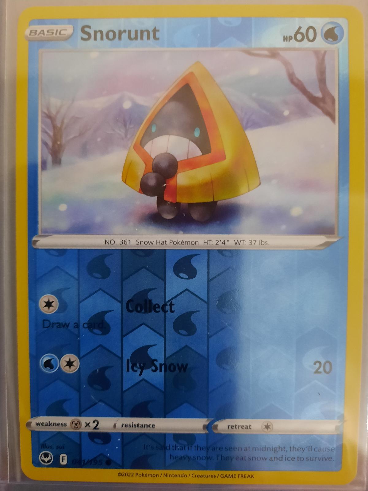 Pokemon Snorunt 041/195 SWSH12: Silver Tempest Normal