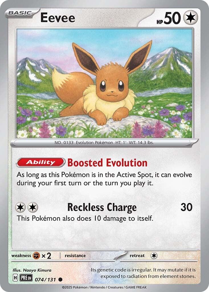 Pokemon Eevee 074/131 SV: Prismatic Evolutions Normal