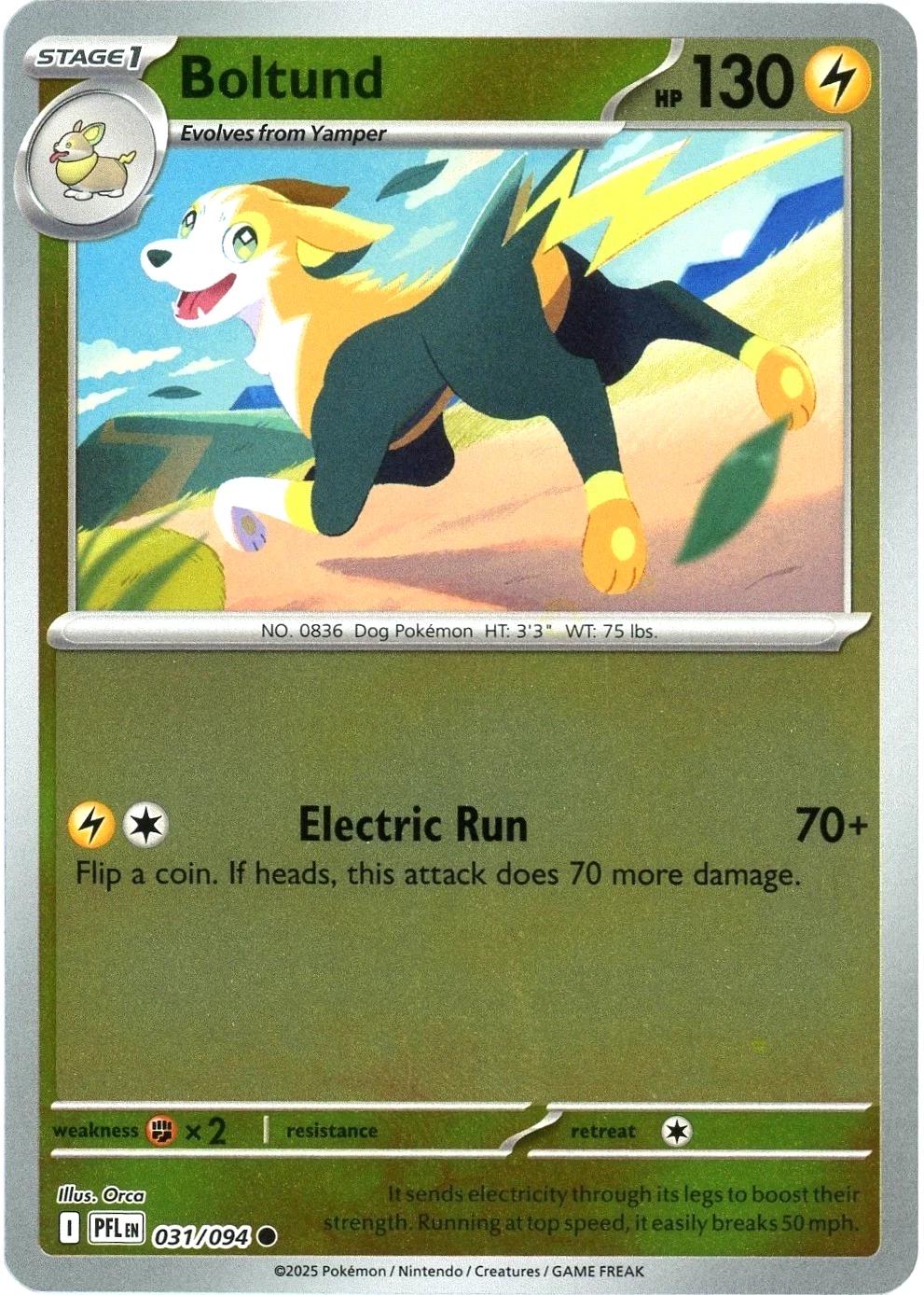 Pokemon Boltund 031/094 ME02: Phantasmal Flames Normal
