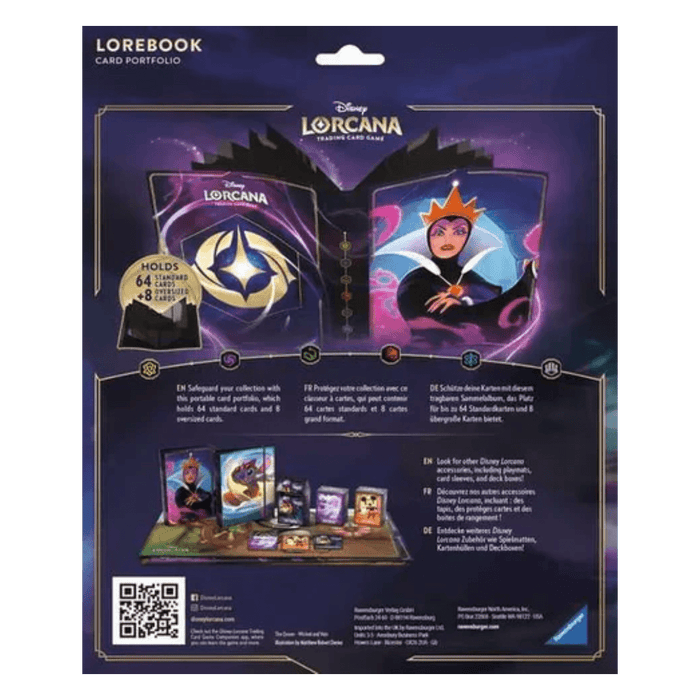 Disney - Lorcana TCG - Lorebook - Evil Queen 4 - Pocket Portfolio - EternaCards