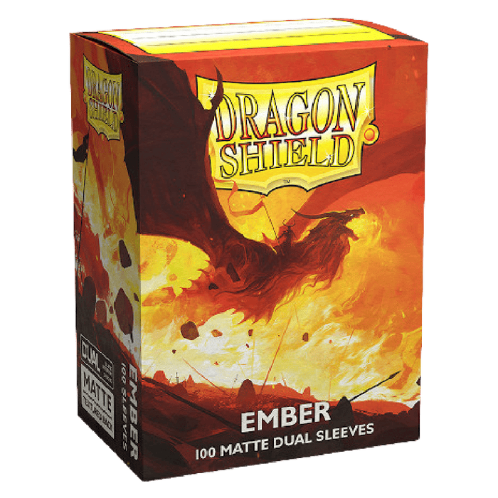 Dragon Shield Dual Matte Standard Size Sleeves - Ember (100 Pack) - EternaCards