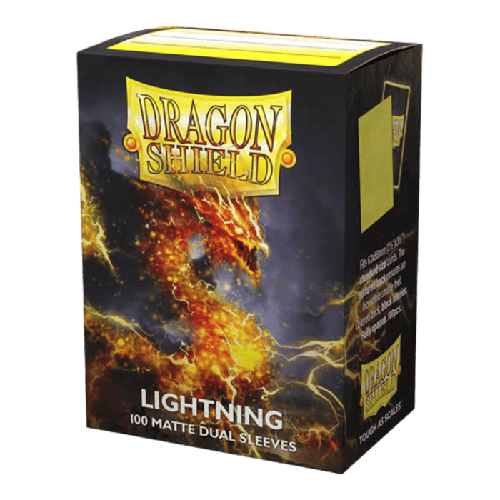 Dragon Shield Dual Matte Standard Size Sleeves - Lightning (100 Pack) - EternaCards