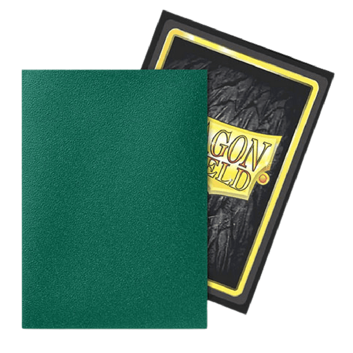 Dragon Shield Dual Matte Standard Size Sleeves - Limited Edition Metallic Power Green (100 Pack) - EternaCards