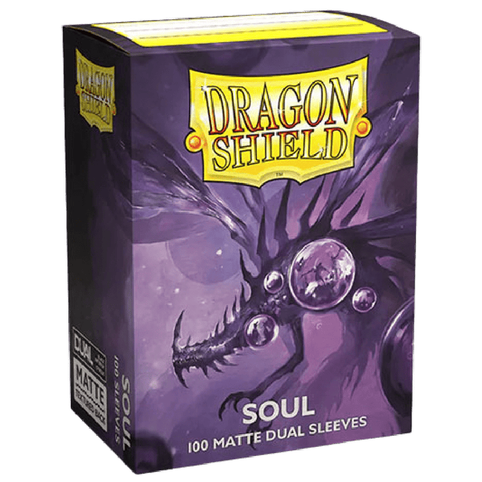 Dragon Shield Dual Matte Standard Size Sleeves - Limited Edition Metallic Soul Purple (100 Pack) - EternaCards