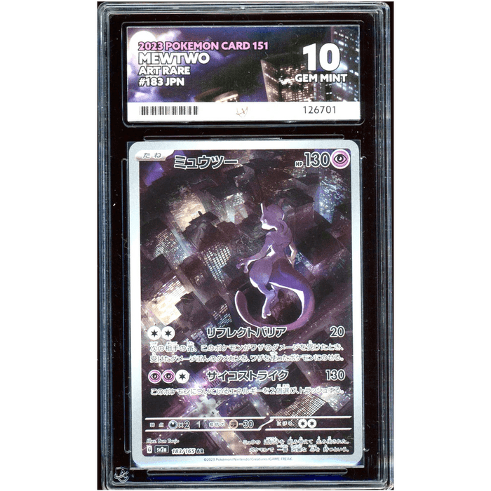 Graded Pokemon Card - Mewtwo 183/165 - ACE 10 (With Ace Label) - EternaCards