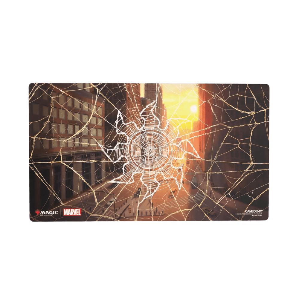 Magic The Gathering Marvel Spiderman Shiny Playmat (Plains) - EternaCards