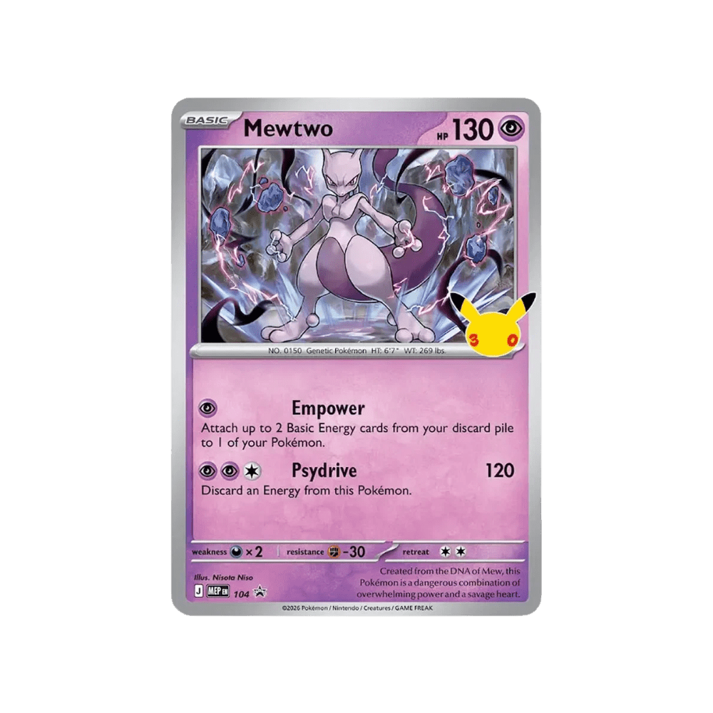 Pokemon 30th Celebration Mewtwo Figure Collection Box - Eterna Cards