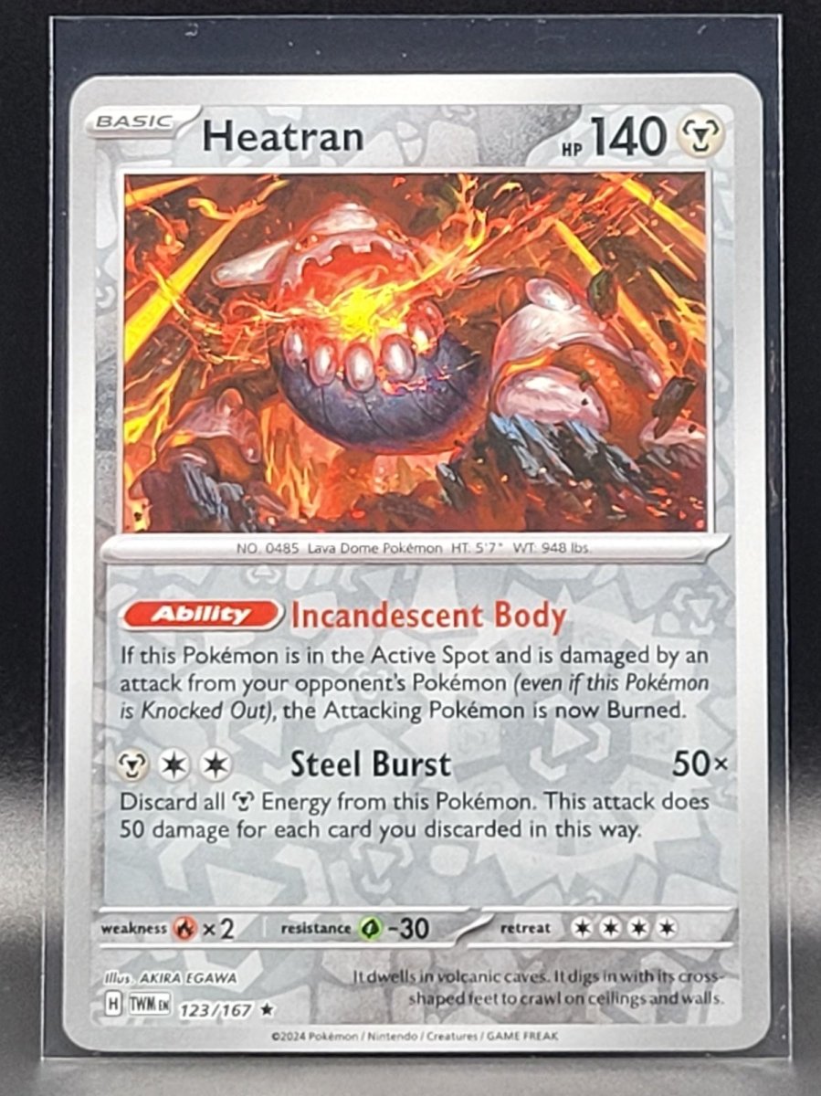 Pokemon Heatran 123/167 SV06: Twilight Masquerade Holo