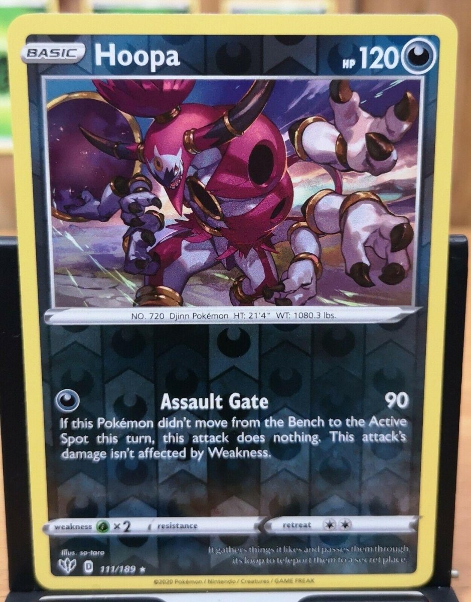 Pokemon Hoopa 111/189 SWSH03: Darkness Ablaze Holo