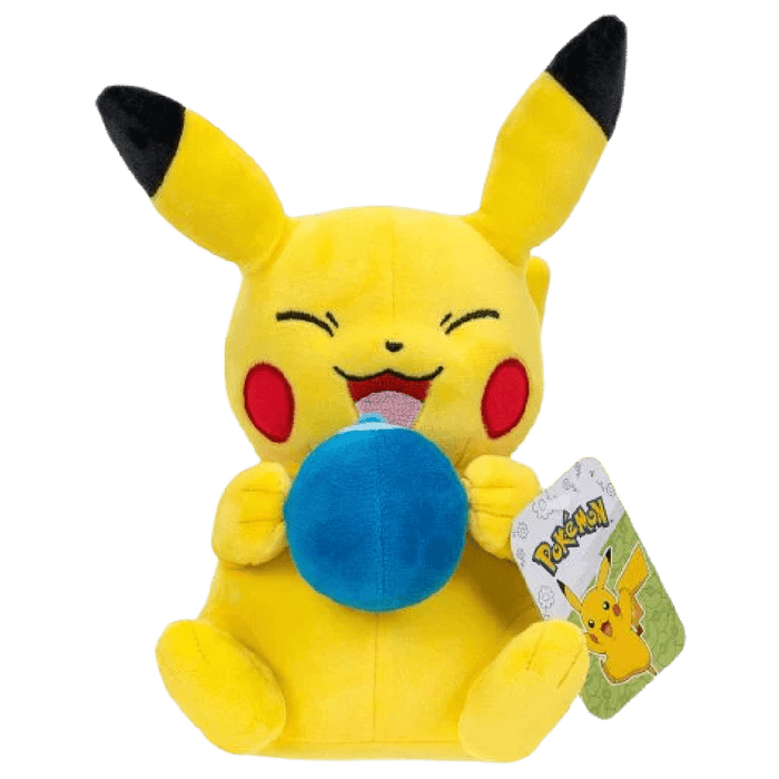 Pokemon Plushie Pikachu with Oran Berry 8 Inch - EternaCards