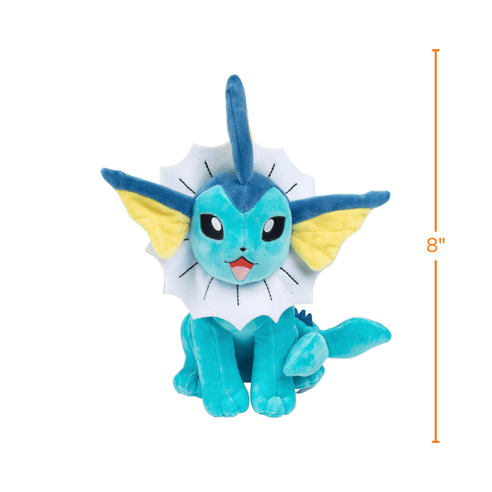 Pokemon Plushie Vaporeon 8 Inch - EternaCards