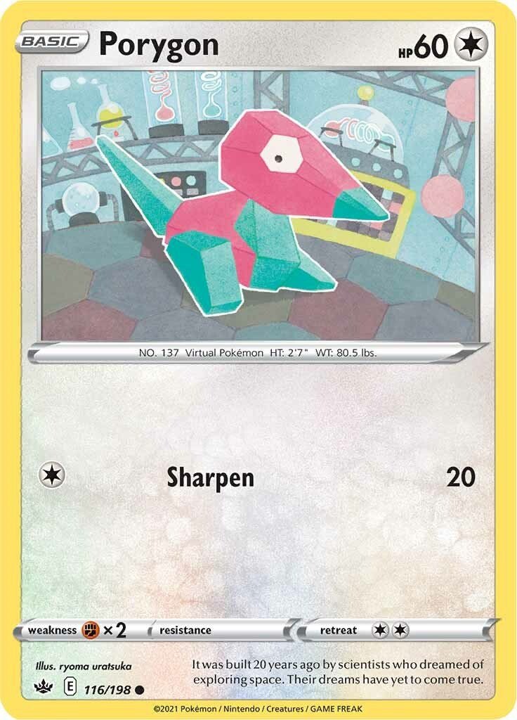 Pokemon Porygon 116/198 SWSH06: Chilling Reign Normal