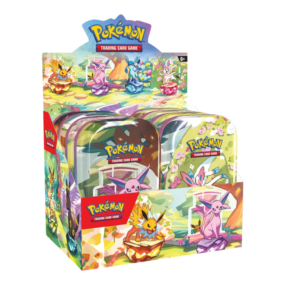 Pokemon Prismatic Evolutions Mini Tin Display Case (Sealed)﹒ - EternaCards