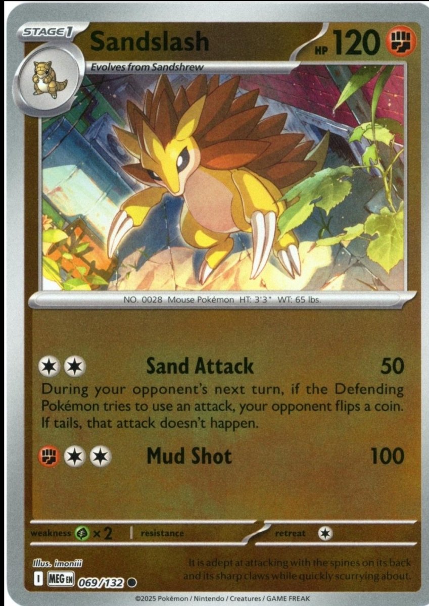 Pokemon Sandslash 069/132 ME01: Mega Evolution Normal