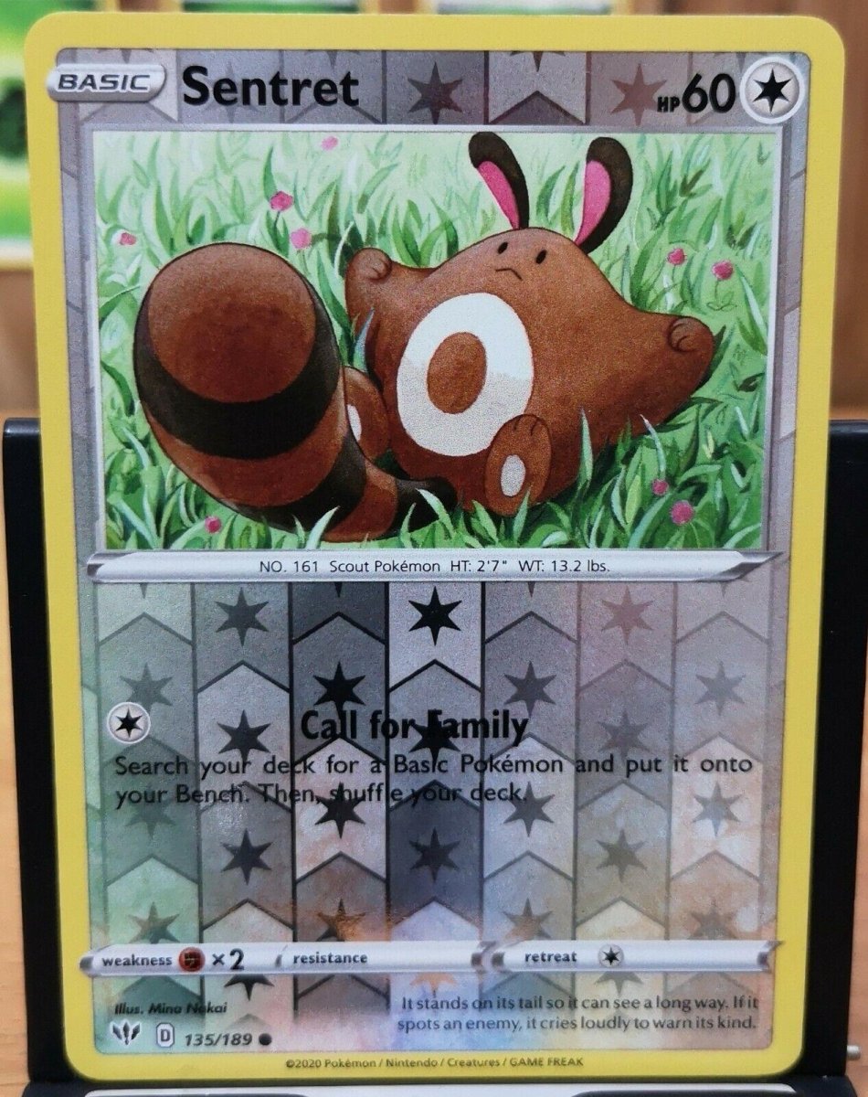 Pokemon Sentret 135/189 SWSH03: Darkness Ablaze Normal