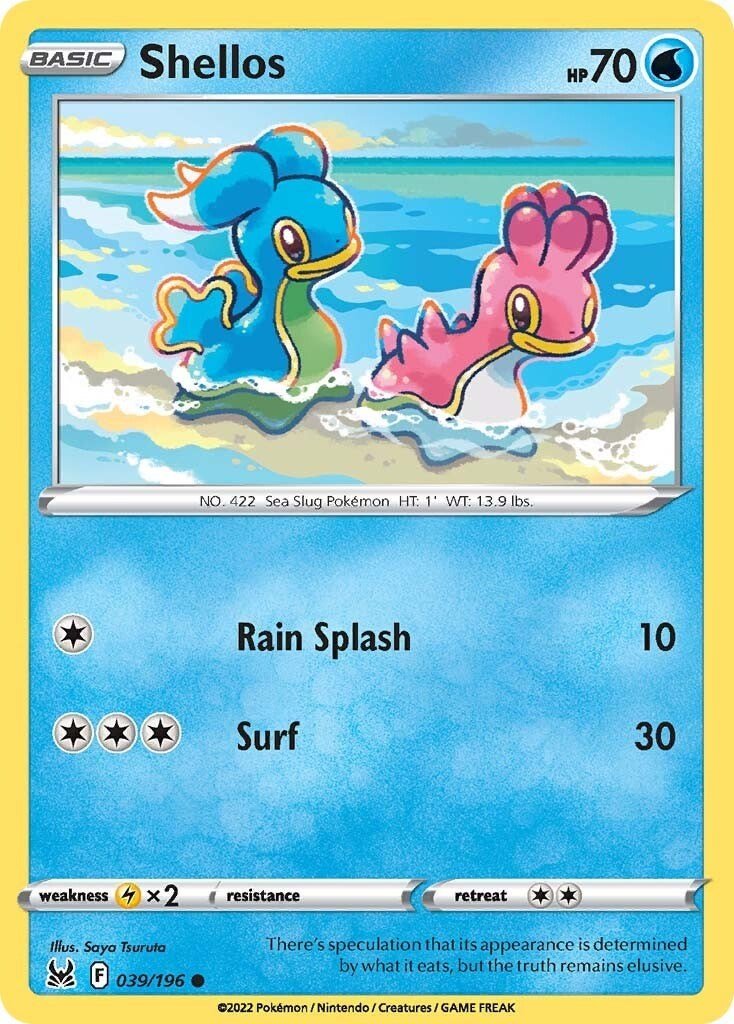 Pokemon Shellos 039/196 SWSH11: Lost Origin Normal