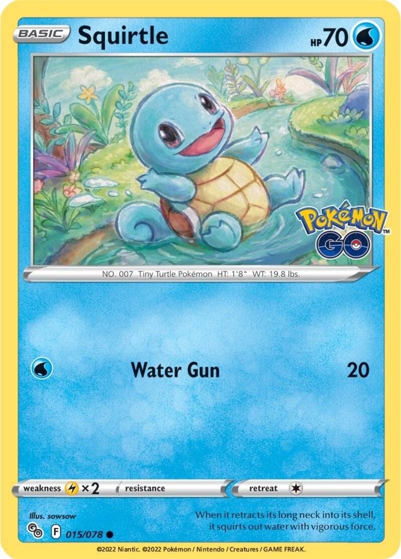Pokemon Squirtle 015/078 Pokemon GO Normal