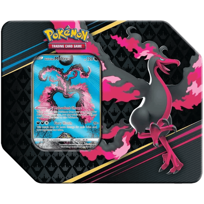 Pokemon TCG: Crown Zenith 7" Art Tin - Galarian Moltres - EternaCards