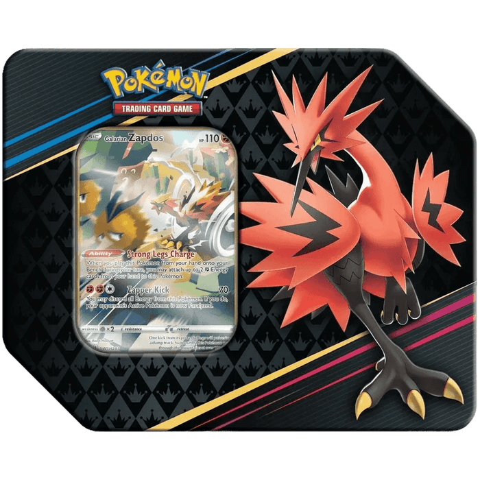 Pokemon TCG: Crown Zenith 7" Art Tin - Galarian Zapdos - EternaCards