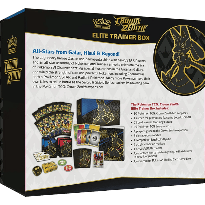 Pokemon TCG: Crown Zenith - Elite Trainer Box - EternaCards