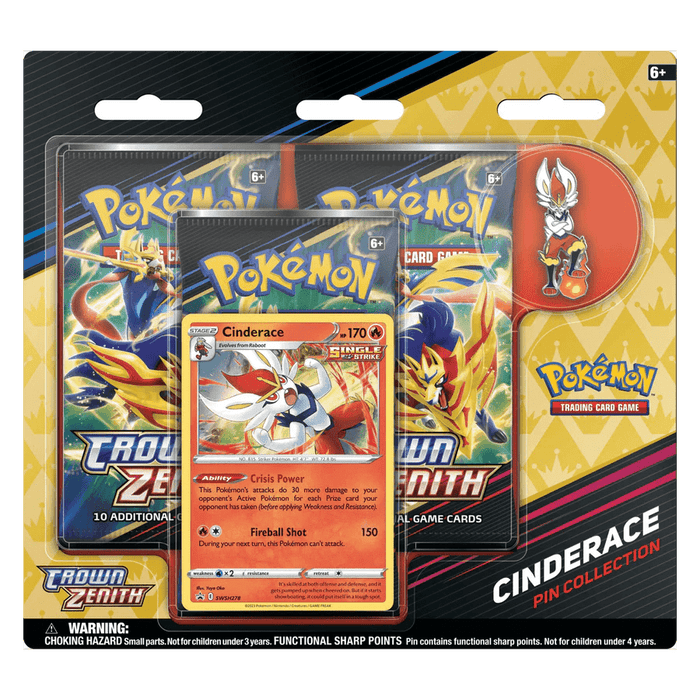 Pokemon TCG: Crown Zenith Pin Collection - Cinderace - EternaCards