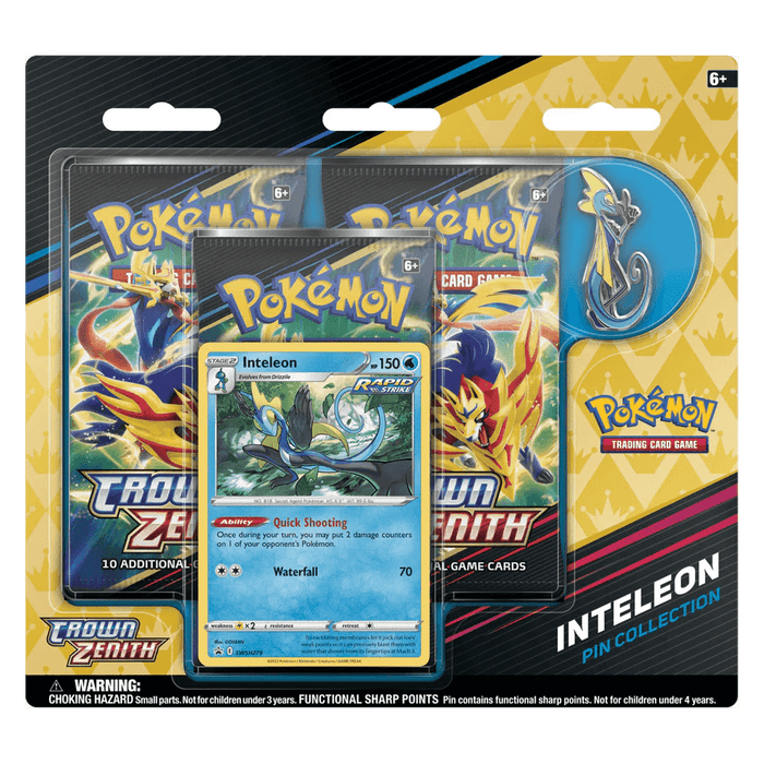 Pokemon TCG: Crown Zenith Pin Collection - Inteleon - EternaCards
