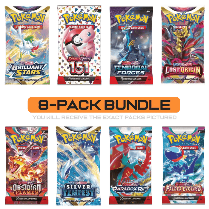 Pokemon TCG: English Booster Pack Bundle 2.0 (8 Packs) - EternaCards