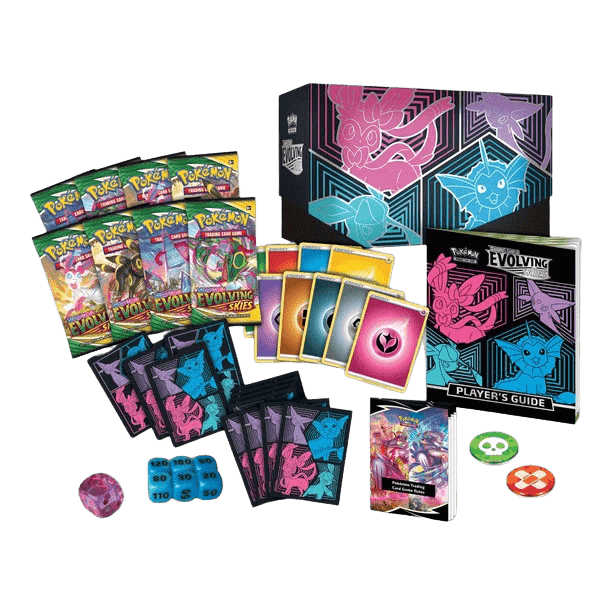 Pokemon TCG: Evolving Skies Elite Trainer Box - Sylveon, Espeon, Glaceon, Vaporeon - EternaCards