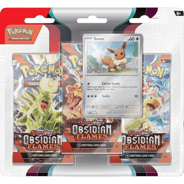 Pokemon TCG: Obsidian Flames 3 - Pack Blister - Eevee - EternaCards