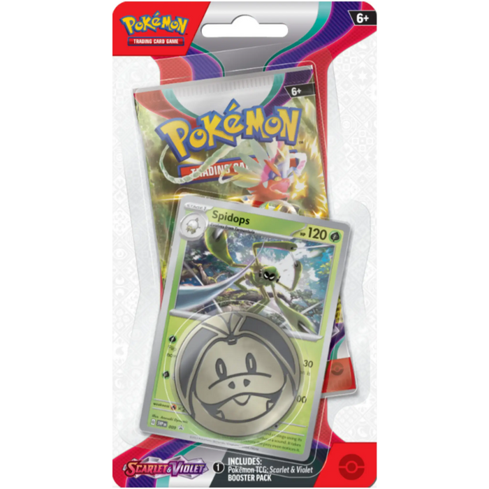 Pokemon TCG: Scarlet & Violet Base Set - Checklane Blister Pack - Spidops - EternaCards