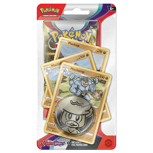 Pokemon TCG: Scarlet & Violet Base Set - Premium Checklane Blister Pack - Machamp - EternaCards