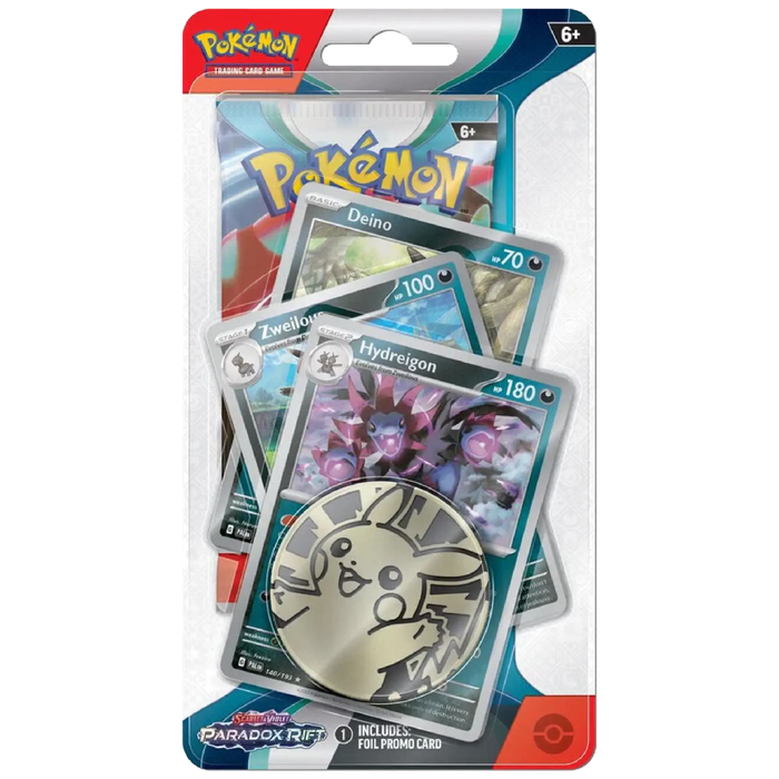 Pokemon TCG: Scarlet & Violet - Paradox Rift - Premium Checklane Blister Pack (Hydreigon) - EternaCards