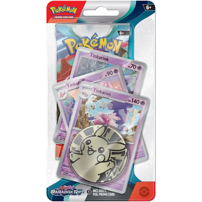 Pokemon TCG: Scarlet & Violet - Paradox Rift - Premium Checklane Blister Pack (Tinkaton) - EternaCards