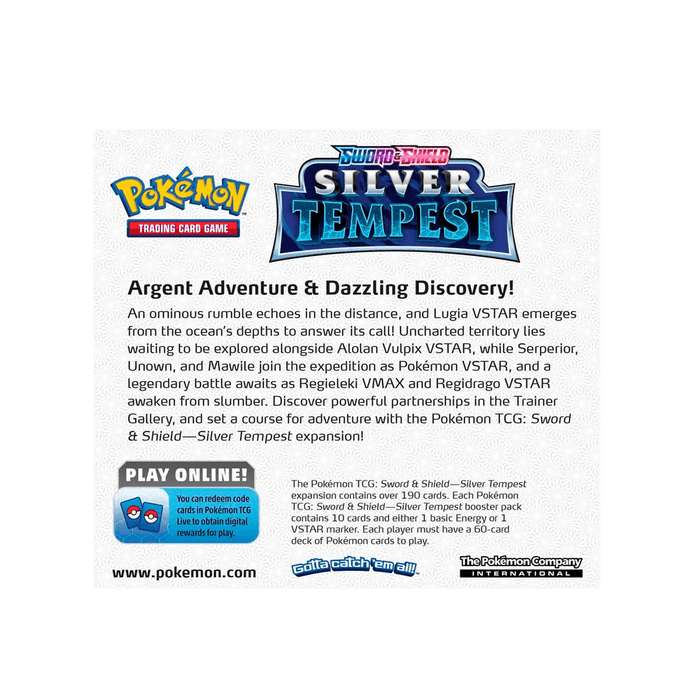 Pokemon TCG: Silver Tempest Booster Box - EternaCards