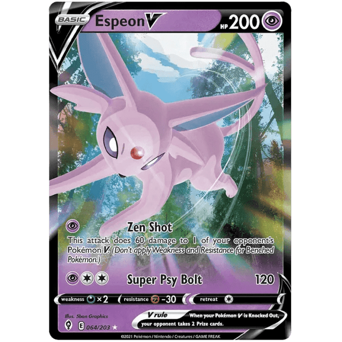 Pokemon TCG: V Heroes Tin - Espeon V - EternaCards