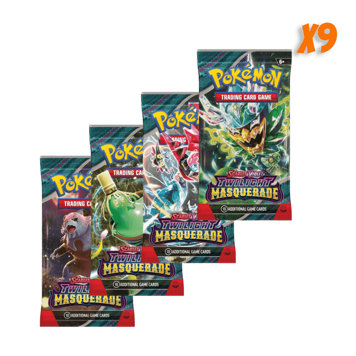 Pokemon Twilight Masquerade Booster Pack Bundle (9 Packs) - EternaCards