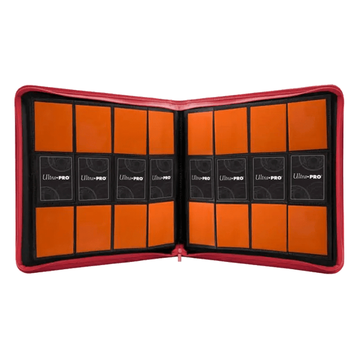 Ultra Pro Vivid 12 - Pocket Zippered PRO - Binder: Red - EternaCards