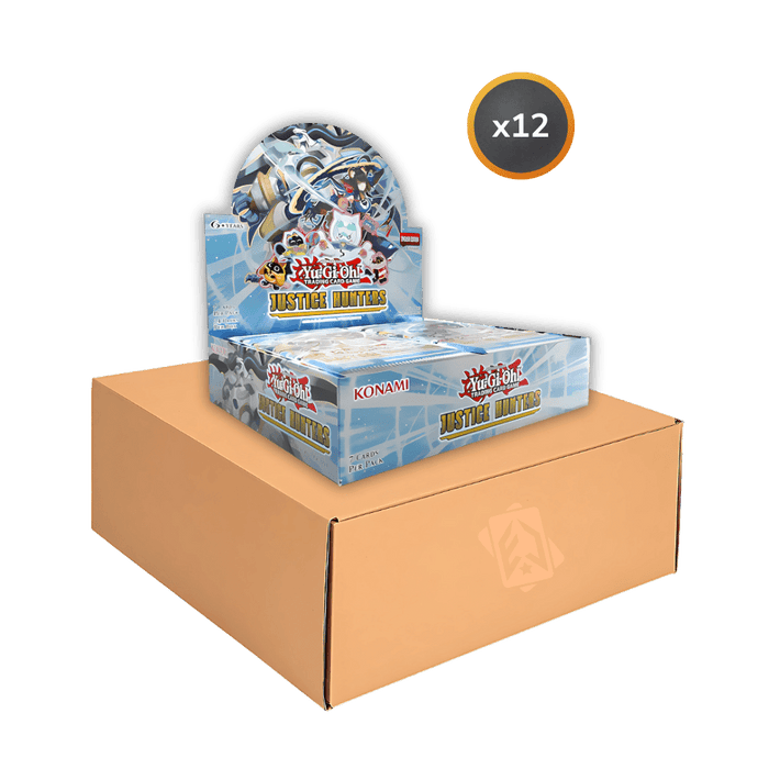 YuGiOh! Justice Hunters Booster Box Case (12 Boxes) (1st Edition) - EternaCards