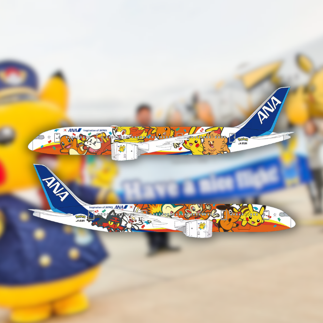 ANA Reveals Three New Pokémon Jets for Pokémon's 30th Anniversary