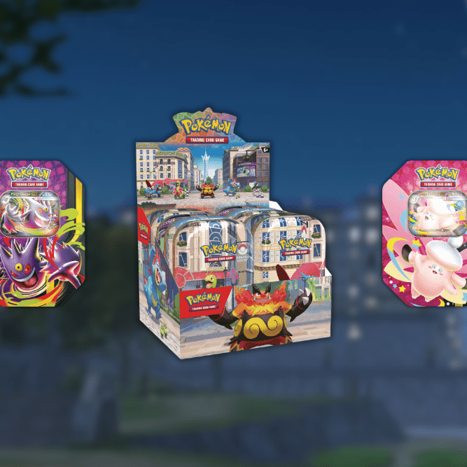 Lumiose City Mini Tins and Mega Moonlight Tins Revealed for June Release - EternaCards