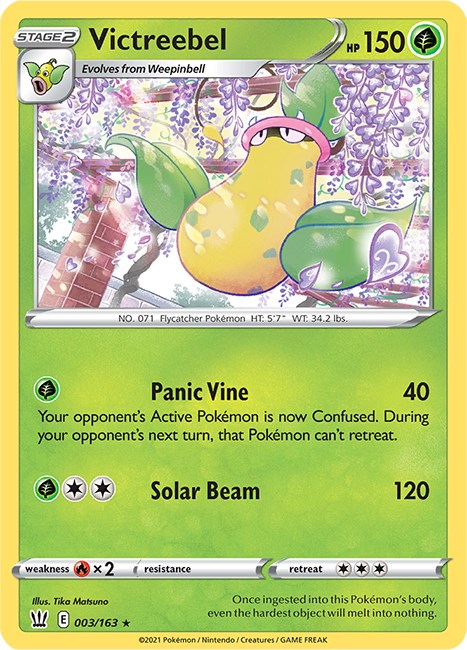 Pokemon Victreebel 003/163 SWSH05: Battle Styles Normal