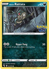 Pokemon Alolan Rattata 041/078 Pokemon GO Reverse Holo