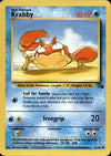 Pokemon Krabby 51/62 Fossil Unlimited