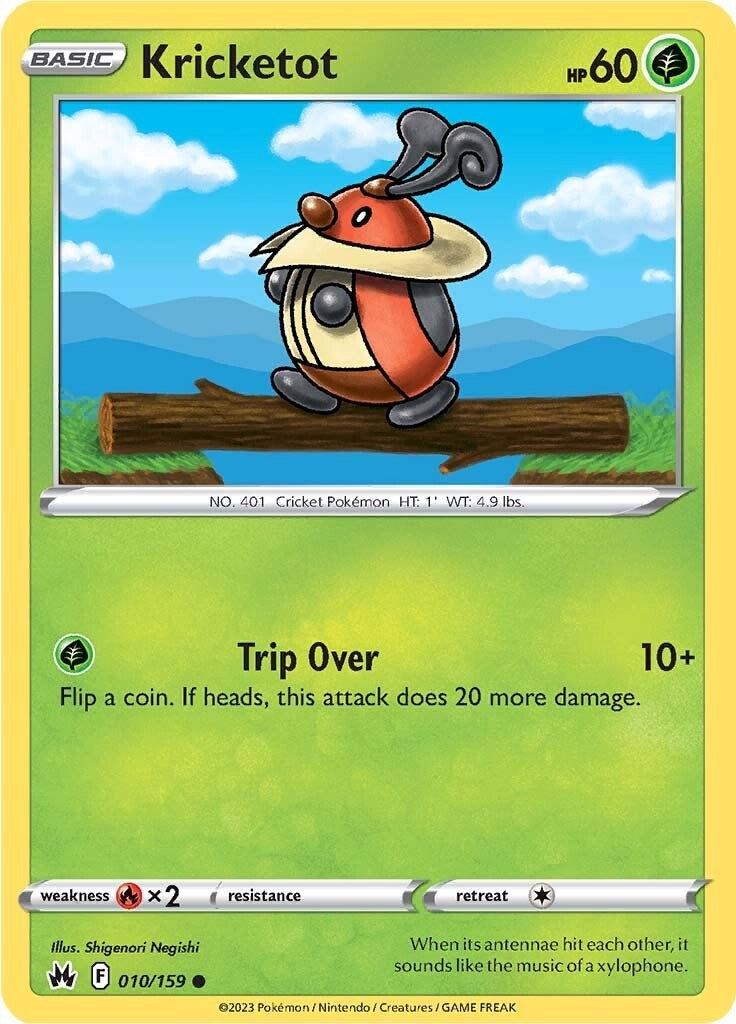 Pokemon Kricketot 010/159 SWSH: Crown Zenith Normal