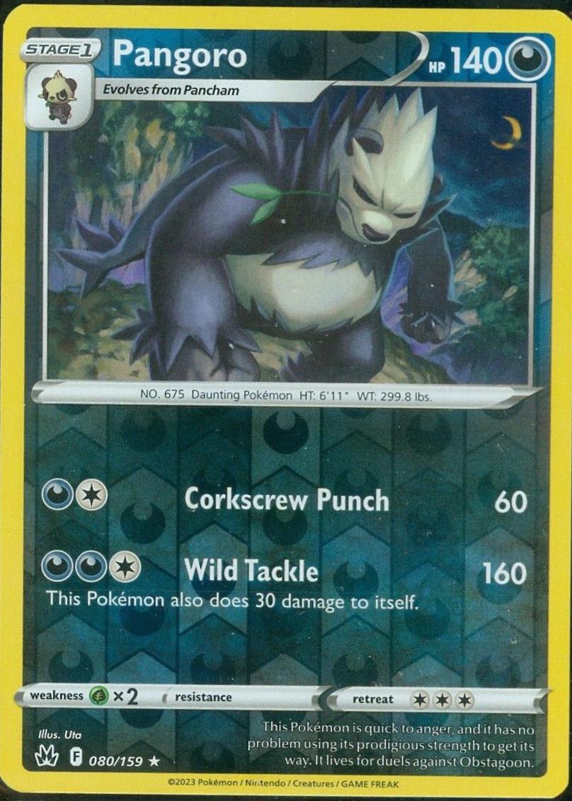 Pokemon Pangoro 080/159 SWSH: Crown Zenith Normal