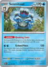 Pokemon Seismitoad 052/197 SV03: Obsidian Flames Normal