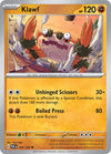 Pokemon Klawf 105/182 SV04: Paradox Rift Normal