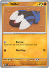 Pokemon Drilbur 108/191 SV08: Surging Sparks Reverse Holo