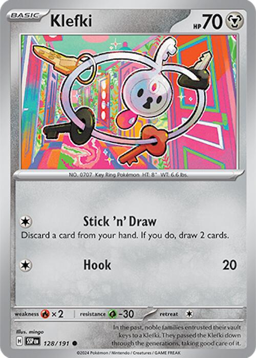 Pokemon Klefki 128/191 SV08: Surging Sparks Normal